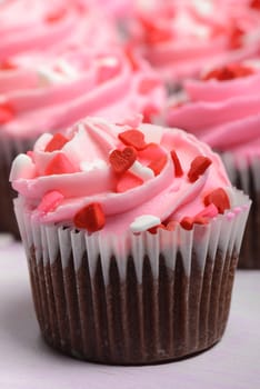 Pink Chocolate Cupcake