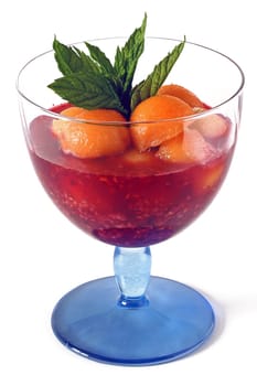 glass serves fruits