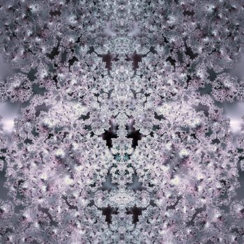 Elegant fractal design, psychedelic art, purple world
