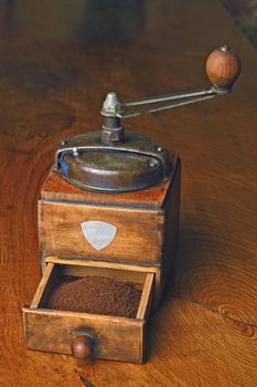 old coffee mill