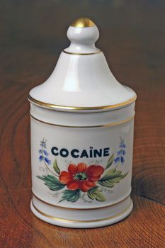 pharmaceutical pot of cocaine