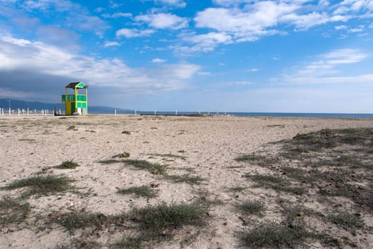 white beach along the coast of Sardinia,