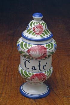 pot with earthenware coffee
