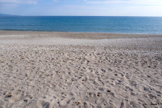 white beach along the coast of Sardinia