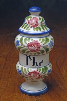 pot with earthenware tea
