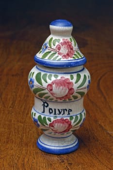 pot with earthenware pepper
