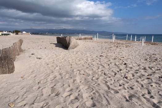 white beach along the coast of Sardinia