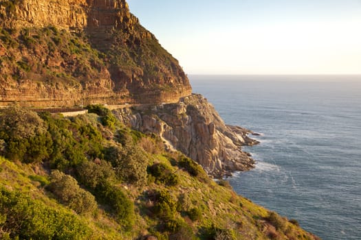 Scenic Chapman's Peak Drive, Cape Town, South Africa.