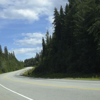 Winding Road through the mountains