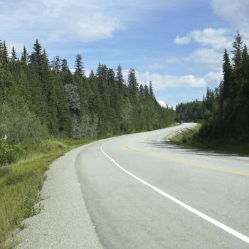 Winding Road through the mountains