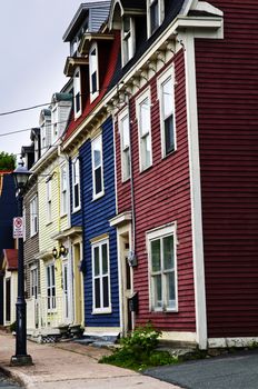 Colorful houses in St. John's, Newfoundland, Canada