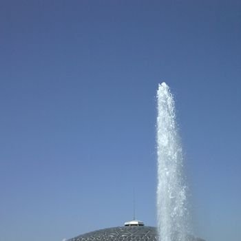 Water fountains and dome