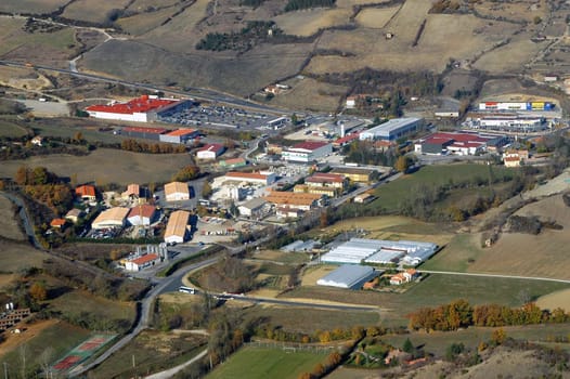 French city of Millau seen high