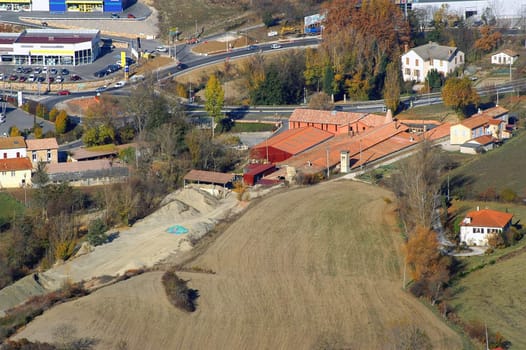 French city of Millau seen high