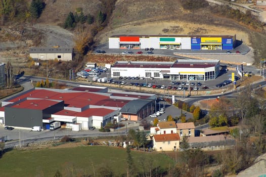 French city of Millau seen high