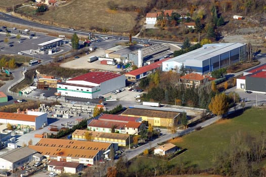 French city of Millau seen high