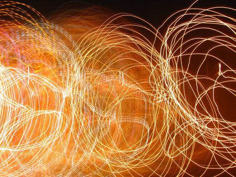 Abstract background created using light art (light painting)