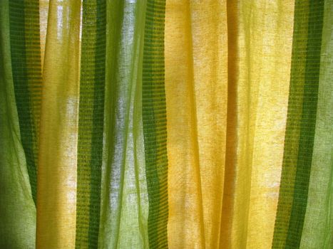 close-up of curtain fabric as background and texture