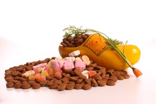 Dutch tradition to put a shoe for gifts of Sinterklaas