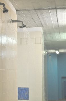 Detail of a shower in a bathroom