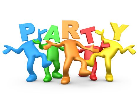 Computer Generated Image - Party People .