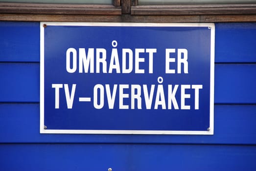 Norwegian sign. Norway 2008.