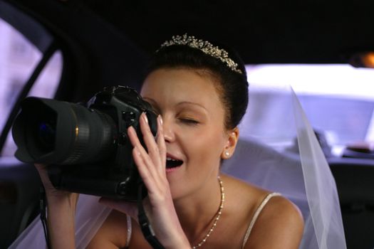 The bride with the camera