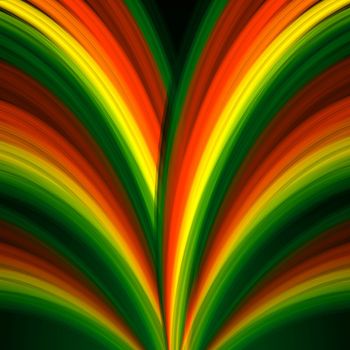 abstract background multicolored rainbow lines like fountain