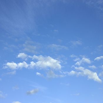 Blue sky with clouds