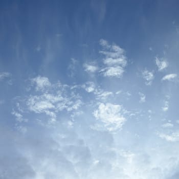 Blue sky with clouds