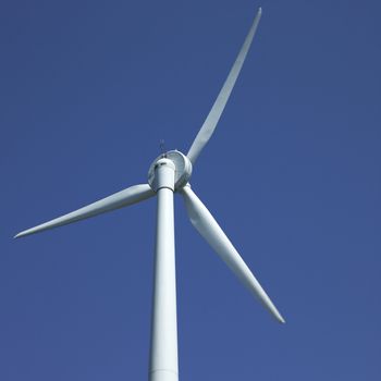 Wind turbine and blue sky