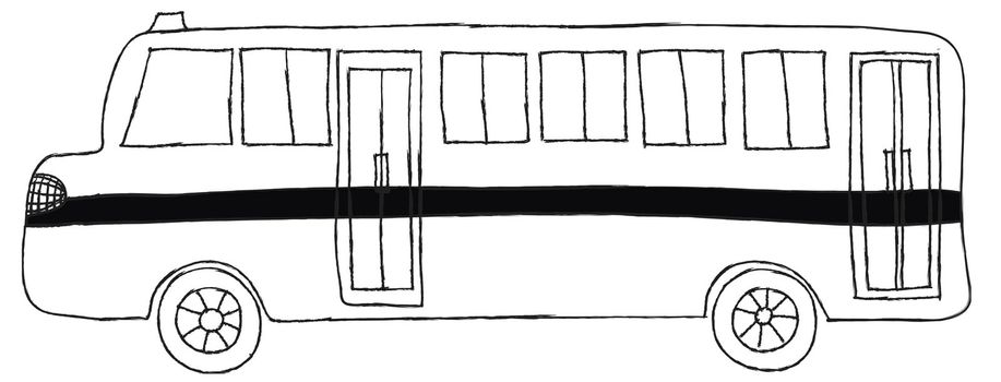 drawing  School bus