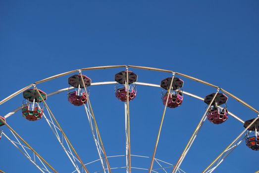 carousel and blue sky
