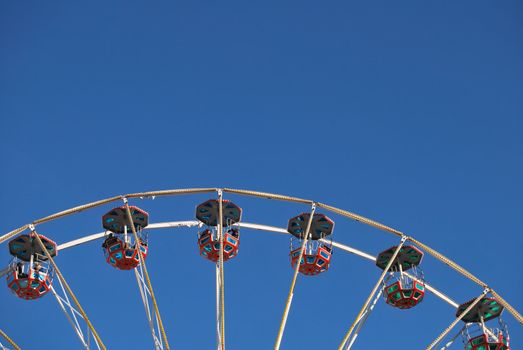 carousel and blue sky