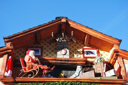 the Christmas village in Monaco