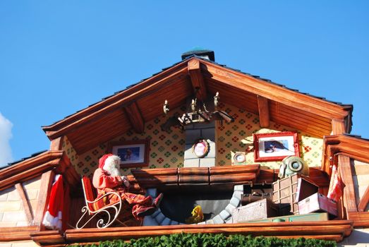 the Christmas village in Monaco