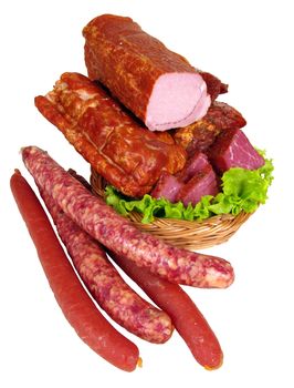 Meat and sausage products - very popular meal at many people