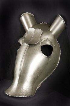 Armour for a head of a horse of the medieval knight.