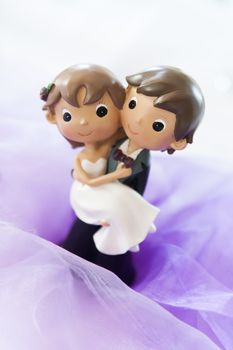 Cute Wedding Couple made from plasticine