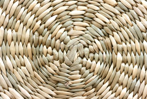 Round wicker background