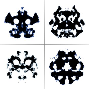 An image of the Rorschach test ink blots