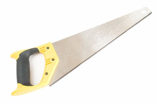 wood-working saw on a white background
