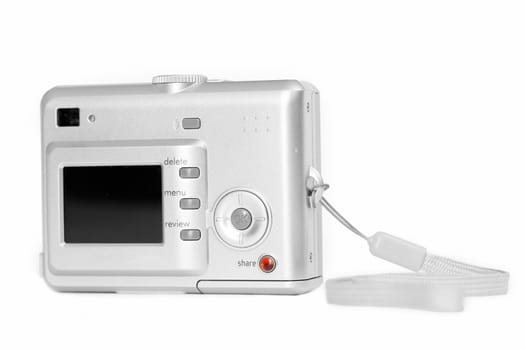 old digital camera on a white background