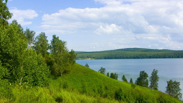 Photo of lake in a sunny day