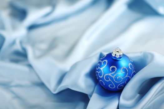  blue christmas card macro close up