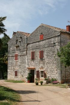 A typical little old village in the Istria, Croatia