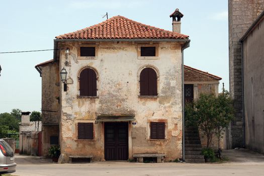 Typical country house in Istria, Croatia.