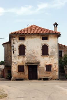 Typical country house in Istria, Croatia.