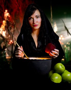 Witch from a fairy tale of Snow White