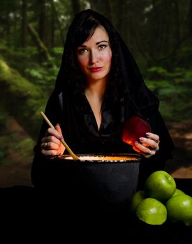Witch from a fairy tale of Snow White